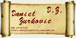 Daniel Zurković vizit kartica